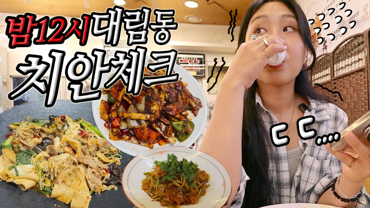 [혼비백잔 17잔🍶] 밤 12시 여자 혼자 대림동 차이나타운 혼술 Drinking Alone mukbang vlog 먹방 브이로그