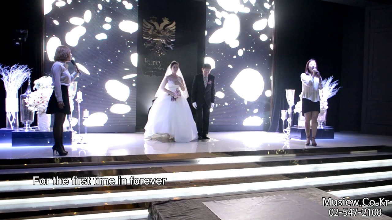 뮤지컬웨딩 신부 입장 겨울왕국 OST 'For the firt time'