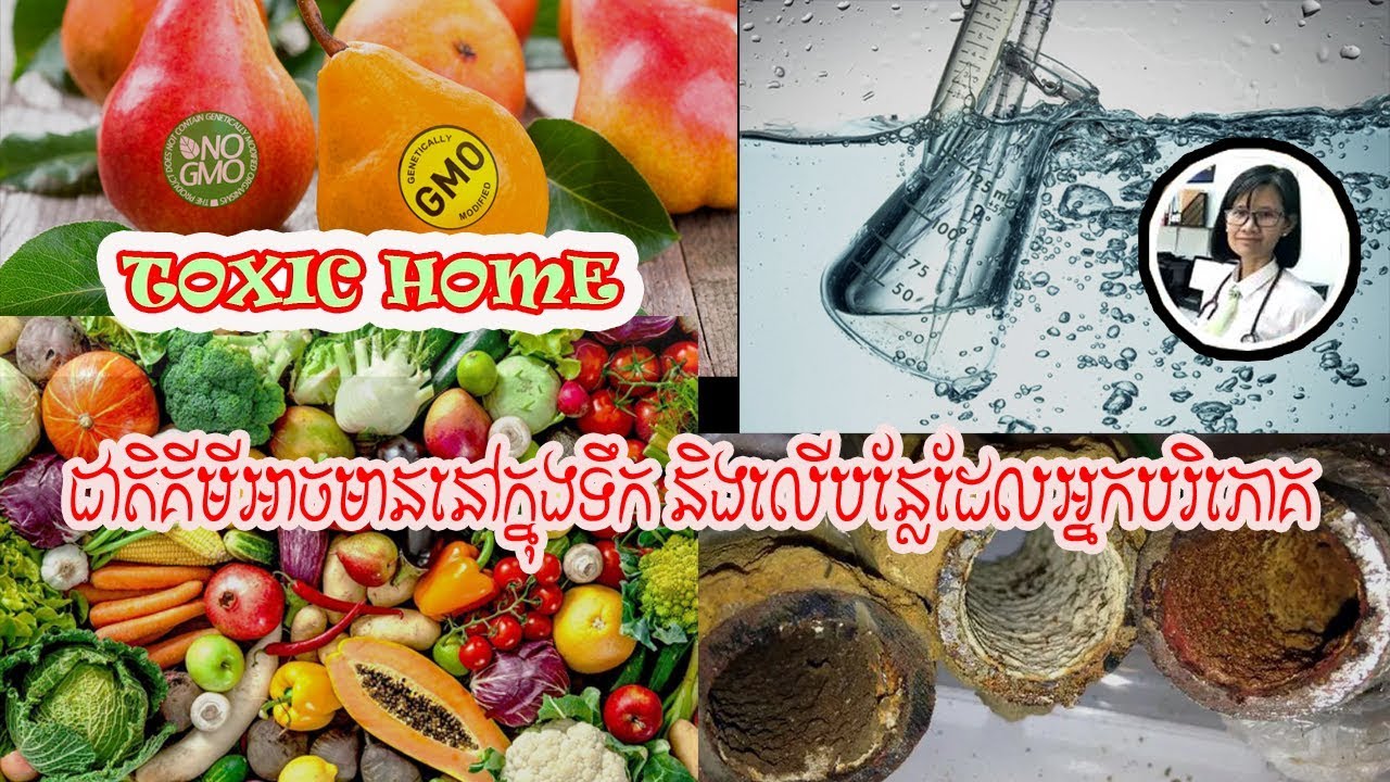 ជាតិគីមីពុល អាចមាននៅក្នុងទឹក និងលើបន្លែ ដែលអ្នកបរិភោគ