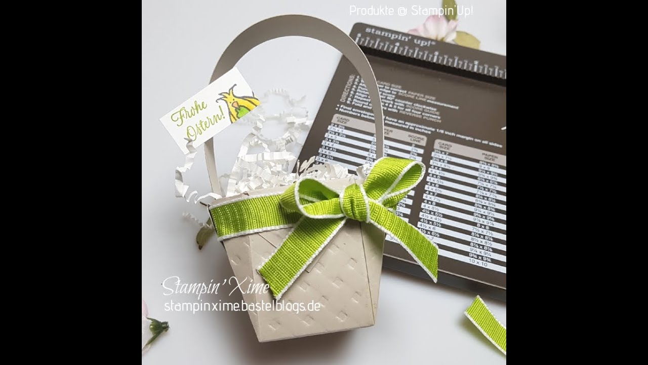 Tutorial: Osterkorb mit der Envelope Punch Board / Canasta de Pascua con la Envelope Punch Board
