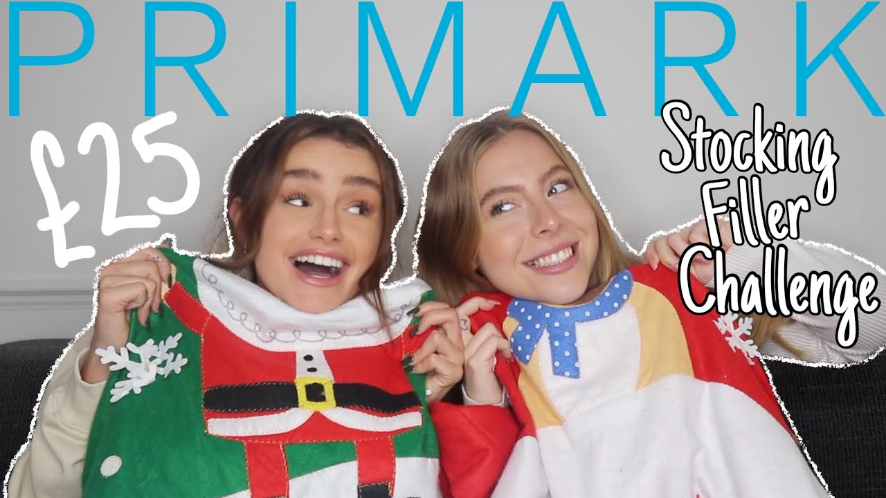 £25 PRIMARK STOCKING FILLER CHALLENGE!!! Cute, small, cheap gift ideas! 🎁 | Syd and Ell