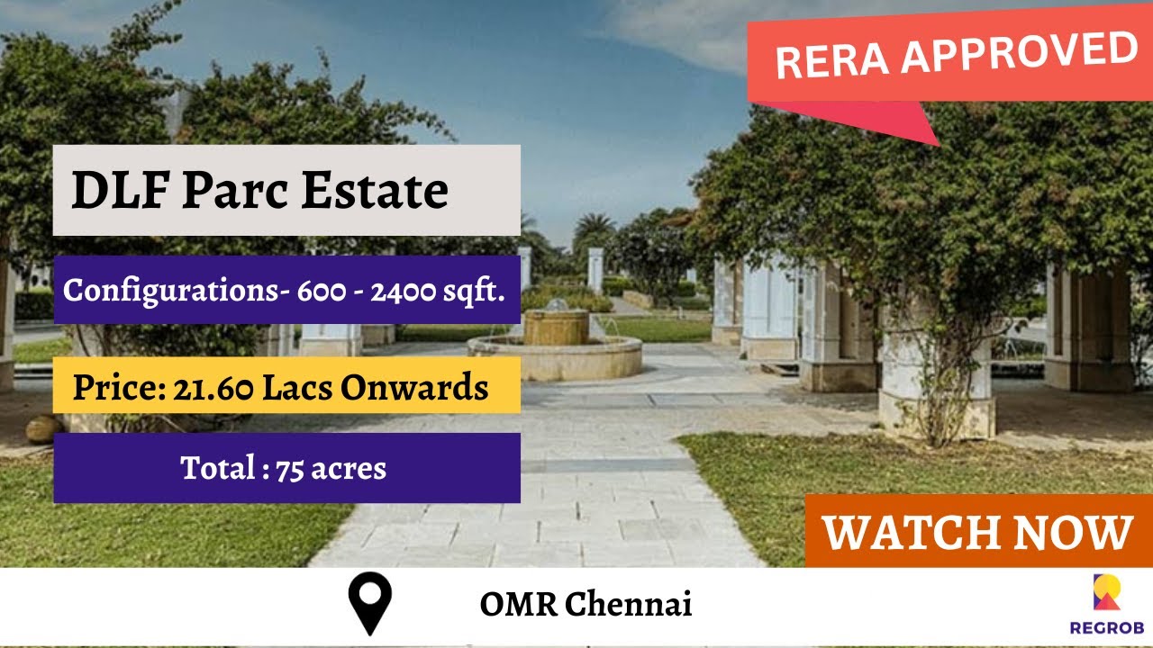 DLF Parc Estate |☎+91-6366782381 | Plots For Sale In Siruseri off OMR Chennai | Price 21.60 Lacs