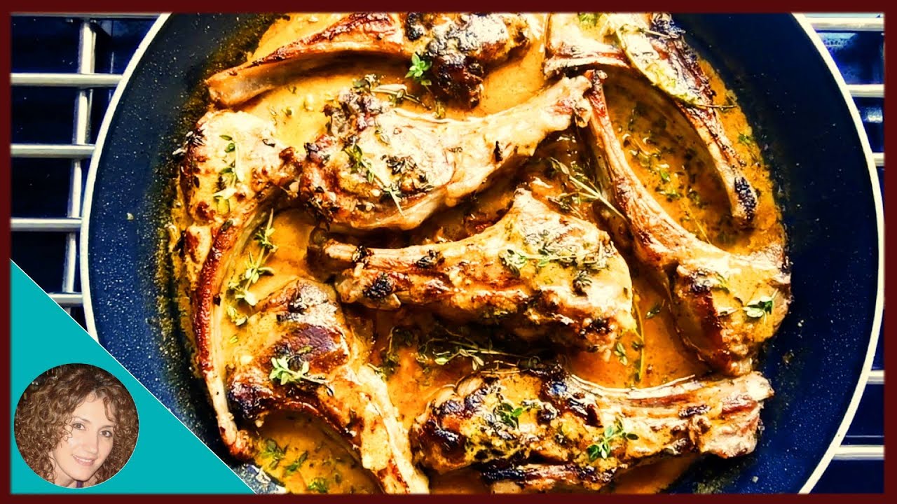 Lamb Chops With Creamy Mustard -Thyme Sauce |Mediterranean Lamb Chops Recipe | Lamb Chops In 30 Min