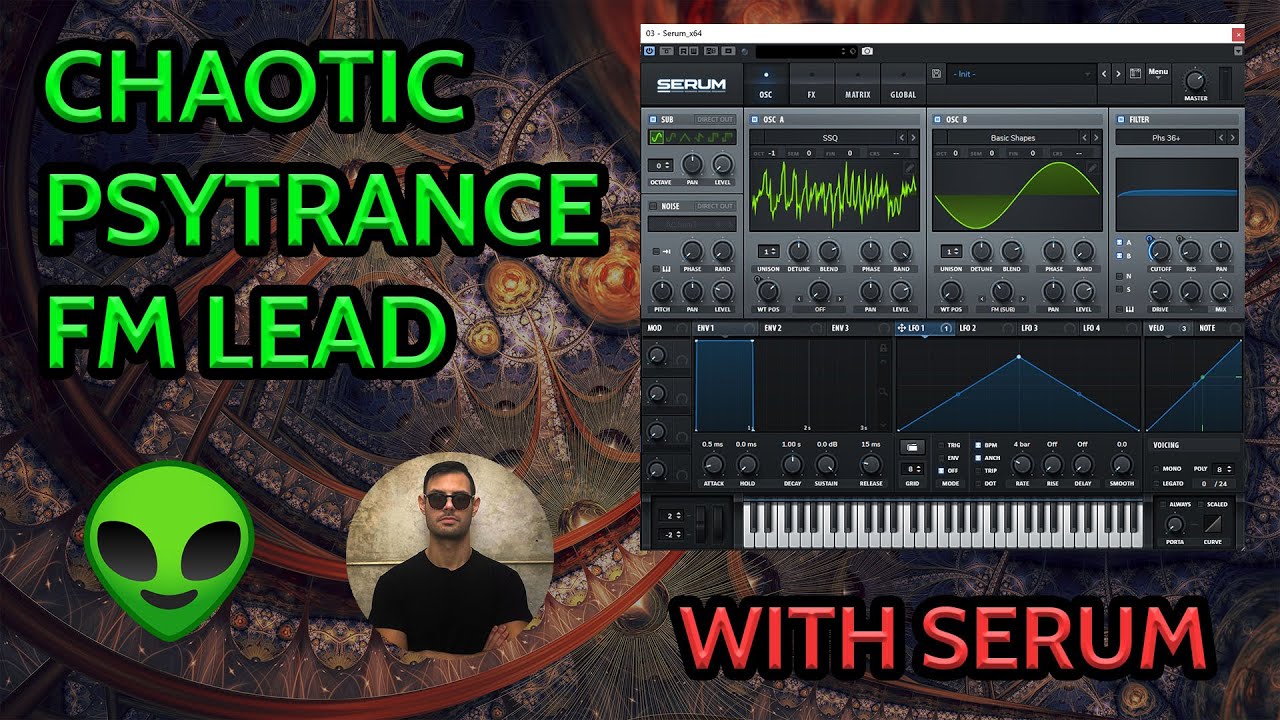 Psytrance Tutorial - Chaotic Psytrance FM Lead with Serum