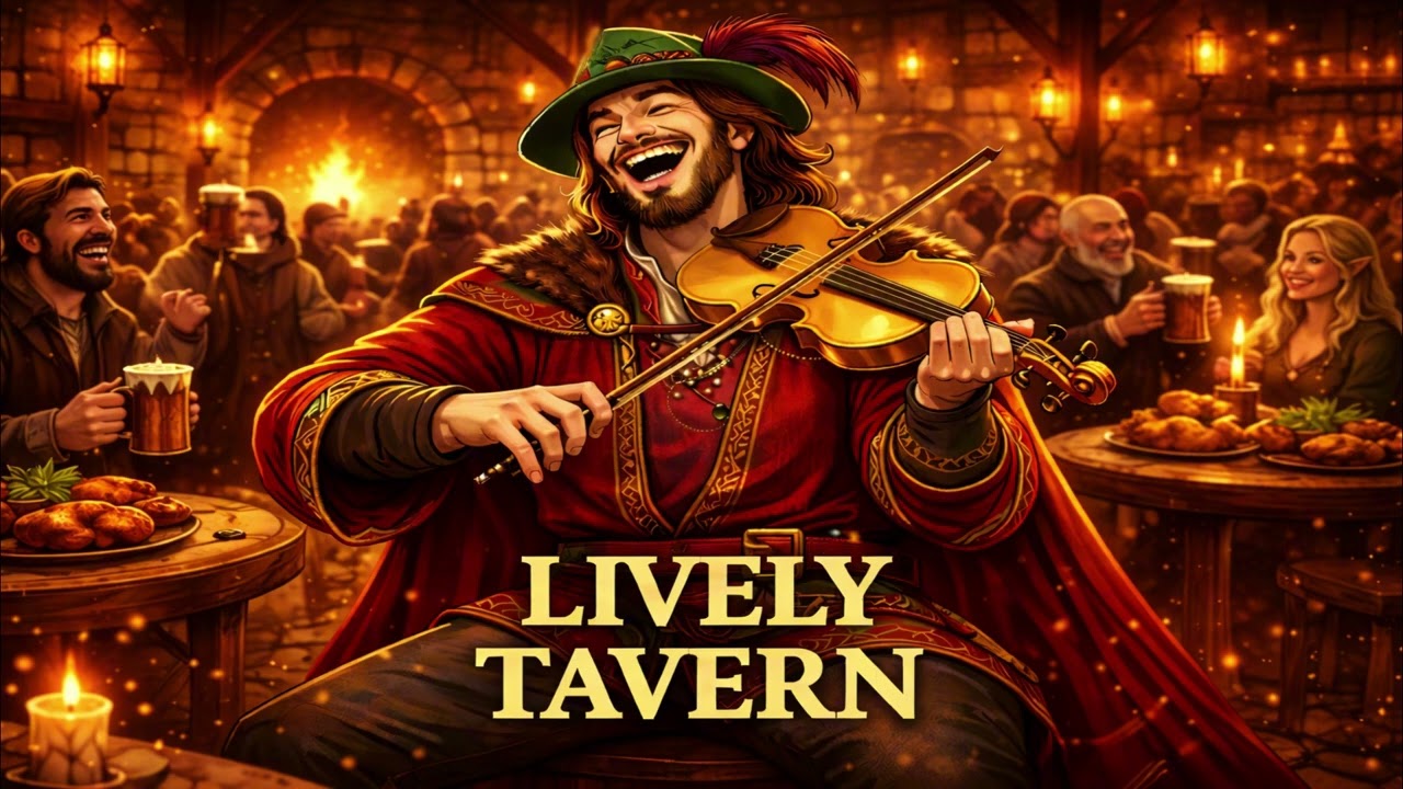 Medieval Tavern Music | Lively D&D Medieval Fantasy Tavern Ambience