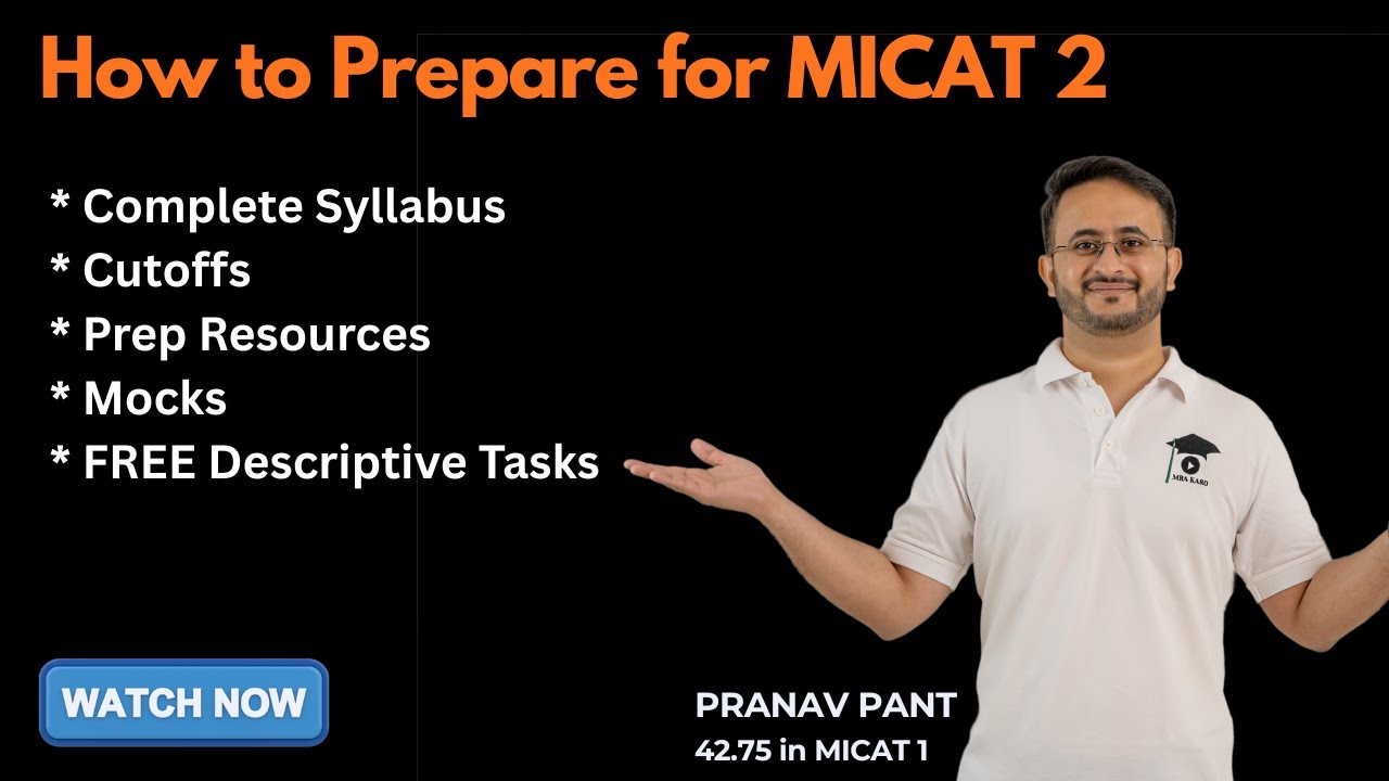 Mastering MICAT 2: Syllabus, Pattern, and Preparation Tips | Crack MICAT in Just 2 Weeks
