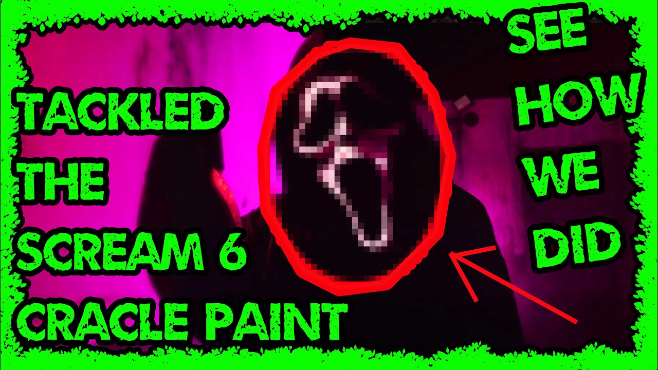 crackle paint on a latex mask- scream 6 style