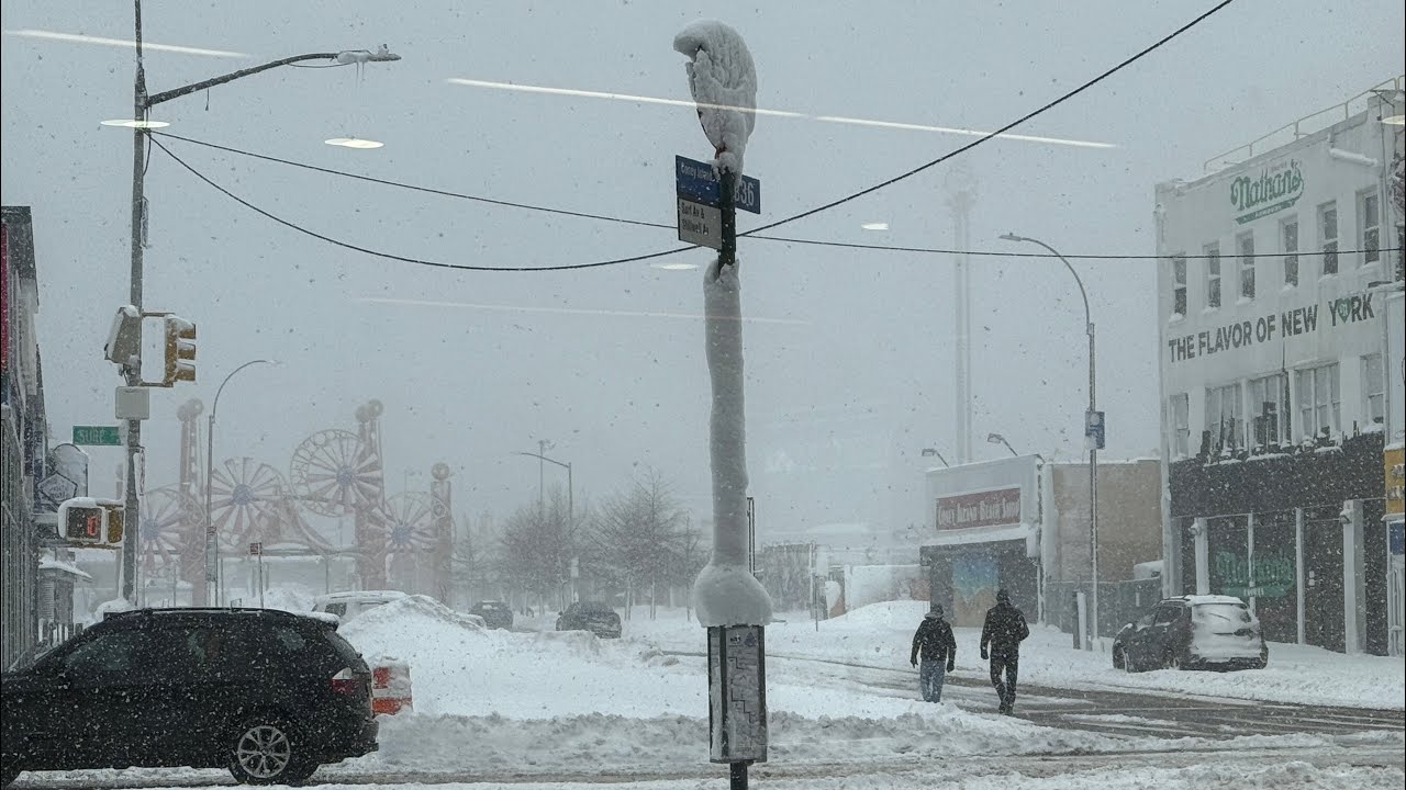 🔴 NYC Live: Blizzard of 26 Coney Island, Brooklyn 🥶❄️- 2/23/26