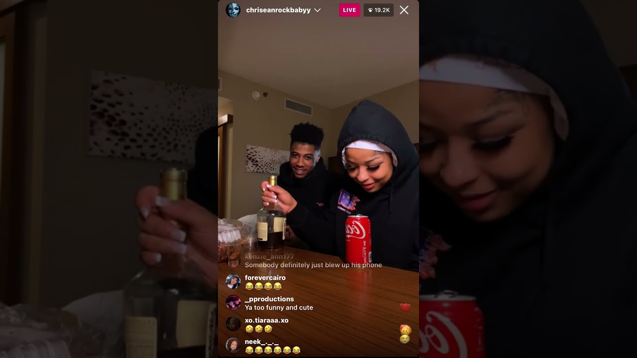 They Got Into it AGAIN! Another #IGLIVE Episode of #blueface & #chriseanrock PART 2