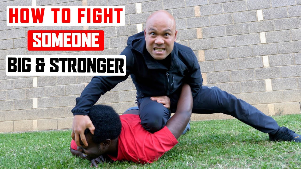 How to fight someone bigger and stronger than you ✅  lesson 2