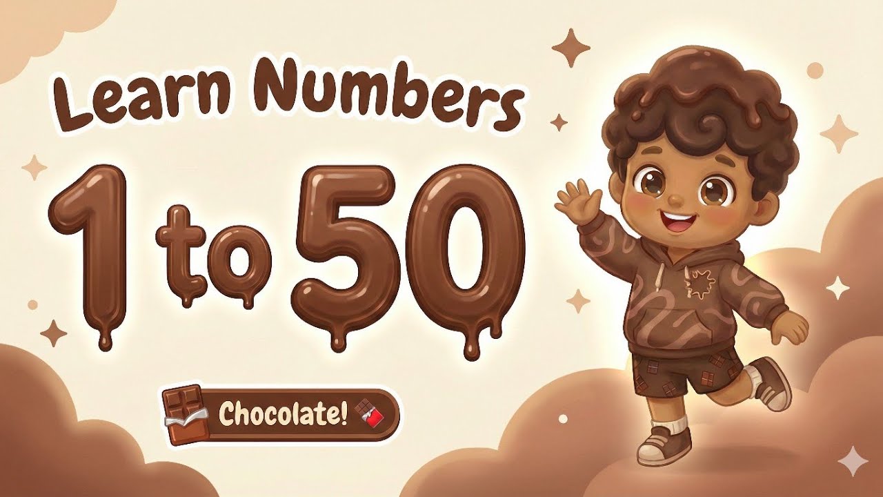 Counting 1–50 for Kids 🍫 | Early Learning Numbers Video