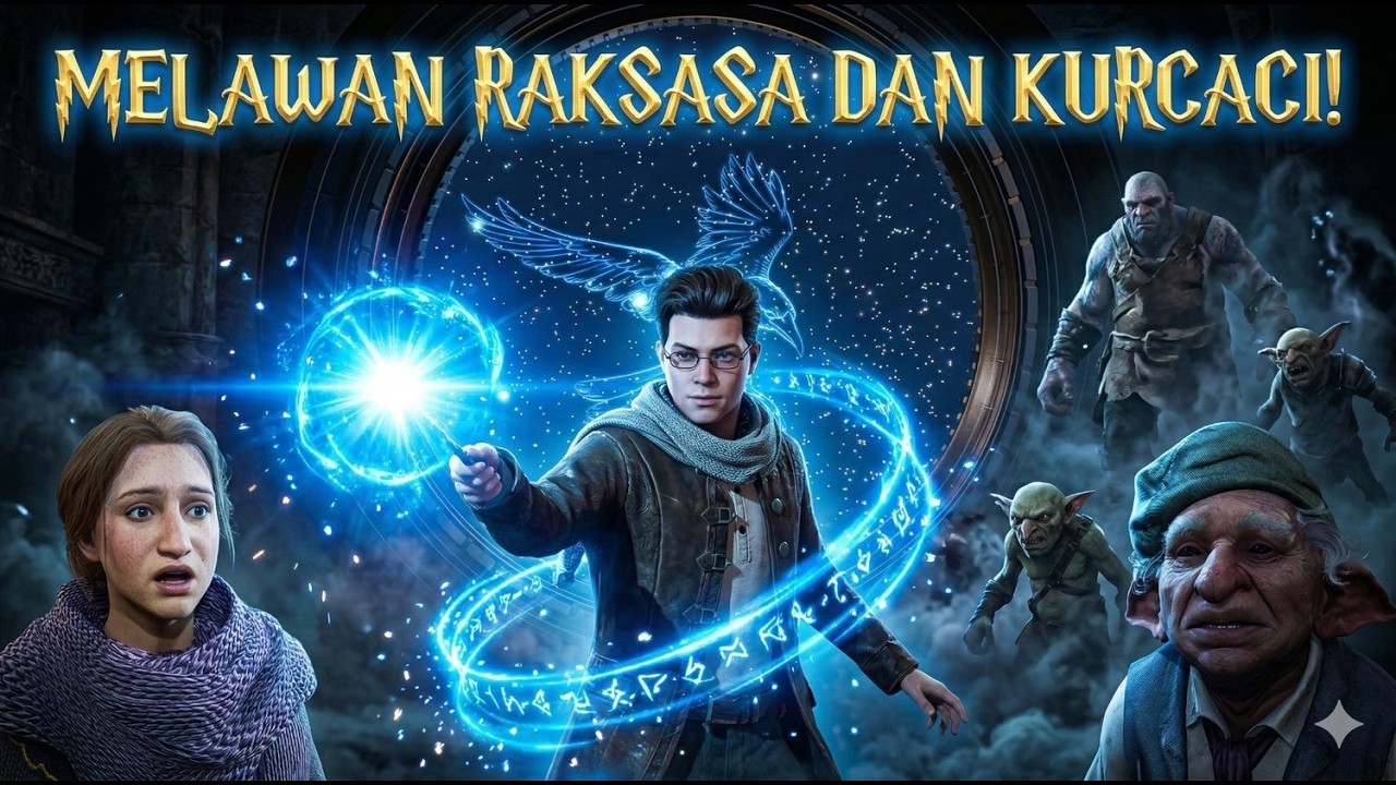 MELAWAN RAKSASA DAN KURCACI!! | HOGWARTS LEGACY
