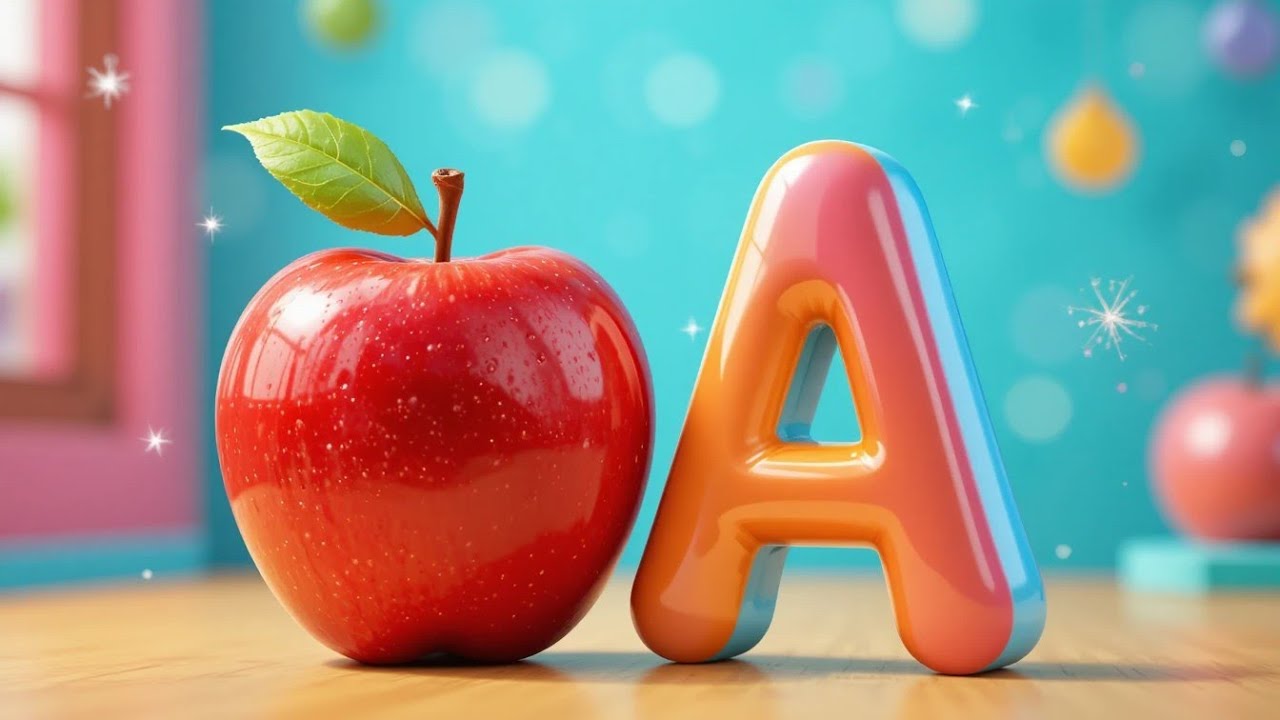 "A to Z Alphabet Learning Video for Kids | 3D Animated ABC Song with Colors & Objects" 
