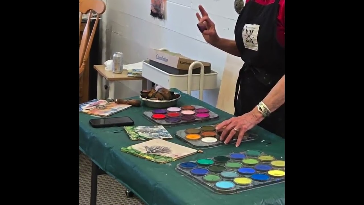 Two - hour Encaustic landscape workshops!