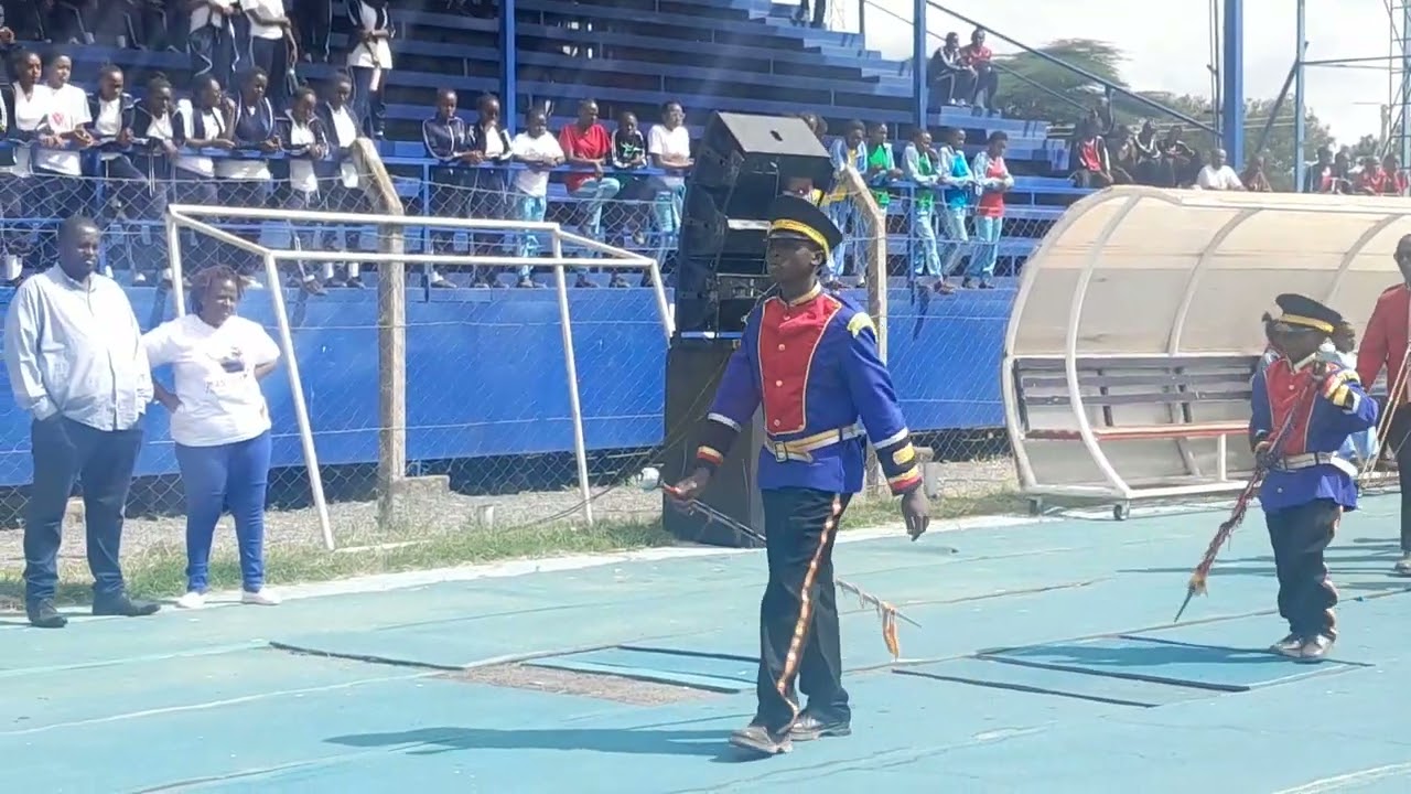 MACHAKOS SCHOOL BAND PERFOMING LIVE AT KENYATTA STADIUM DURING REDCROSS POWER OF HUMANITY WALK
