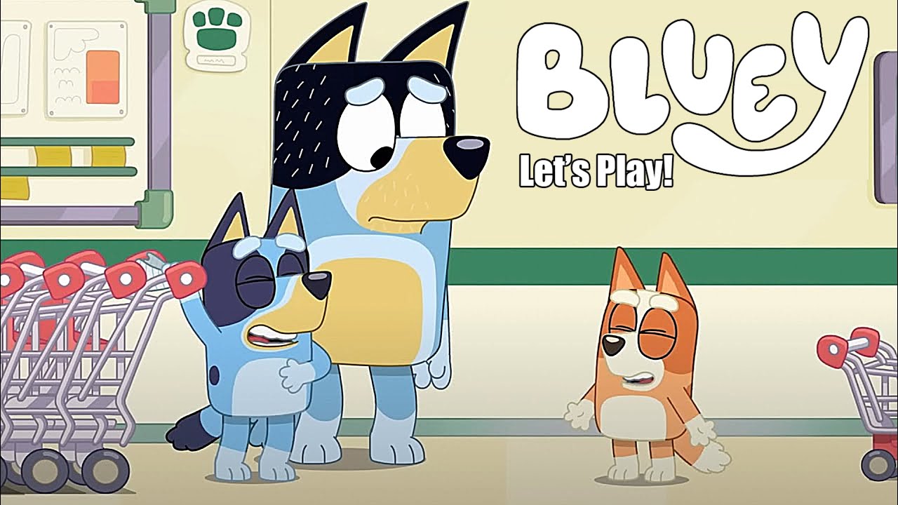 Bluey Let's Play: SUPERMARKET - Shopping !Bluey Games