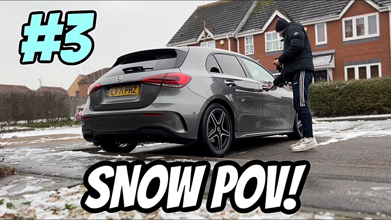 SNOW POV IN MY MERCEDES A180!!! #3