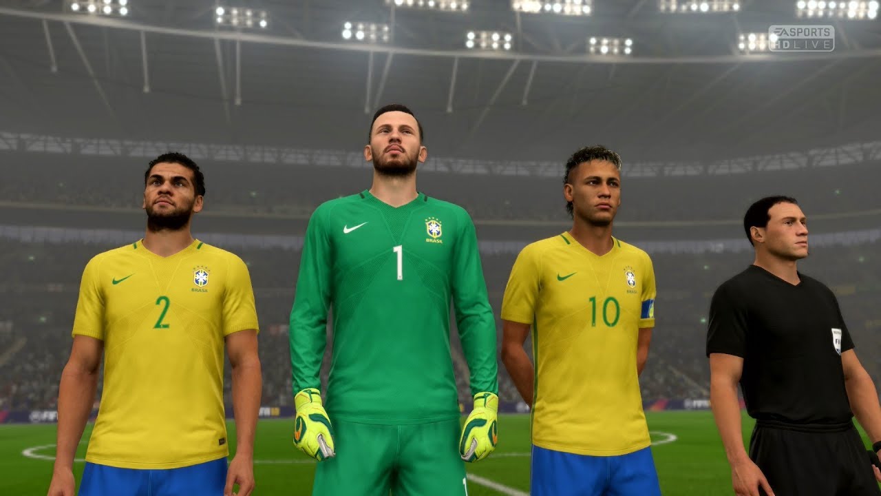 FIFA 18 | England vs Brazil - Full Gameplay (PS4/Xbox One)