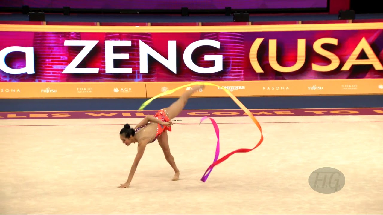 ZENG Laura (USA) - 2019 Rhythmic Worlds, Baku (AZE) - Qualifications Ribbon