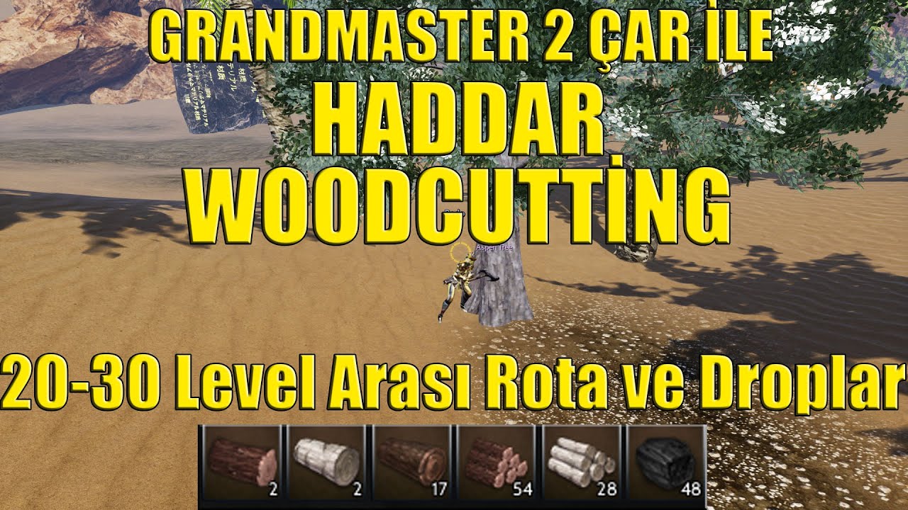 Haddar'da Grandmaster 2 &Ccedil;ar ile WOODCUTTİNG FARM | Rise Online Toplayıcılıkla Para Kasma Rehberi
