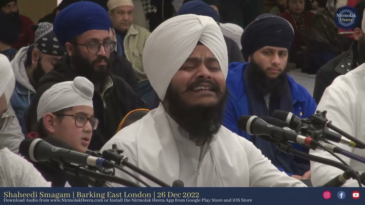 Bhai Karanjeet Singh Khalsa Shaheedi Samagam Barking 26 Dec 2022 | Shabad Gurbani Keertan