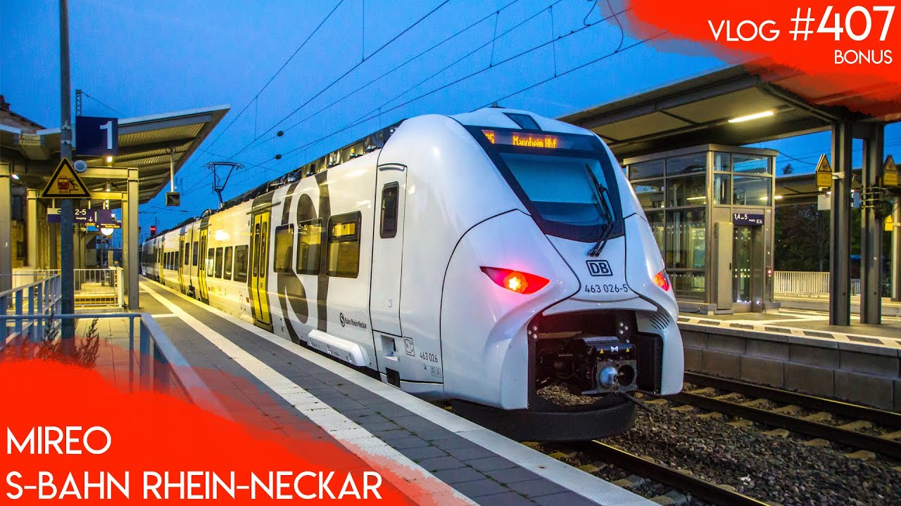 Im Siemens MIREO der S-BAHN RHEIN-NECKAR von Biblis nach Mannheim | TripReport | Vlog 407 Bonus