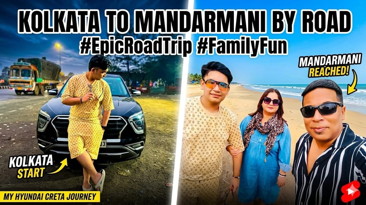 Kolkata to Mandarmani By Road | with cousin family 