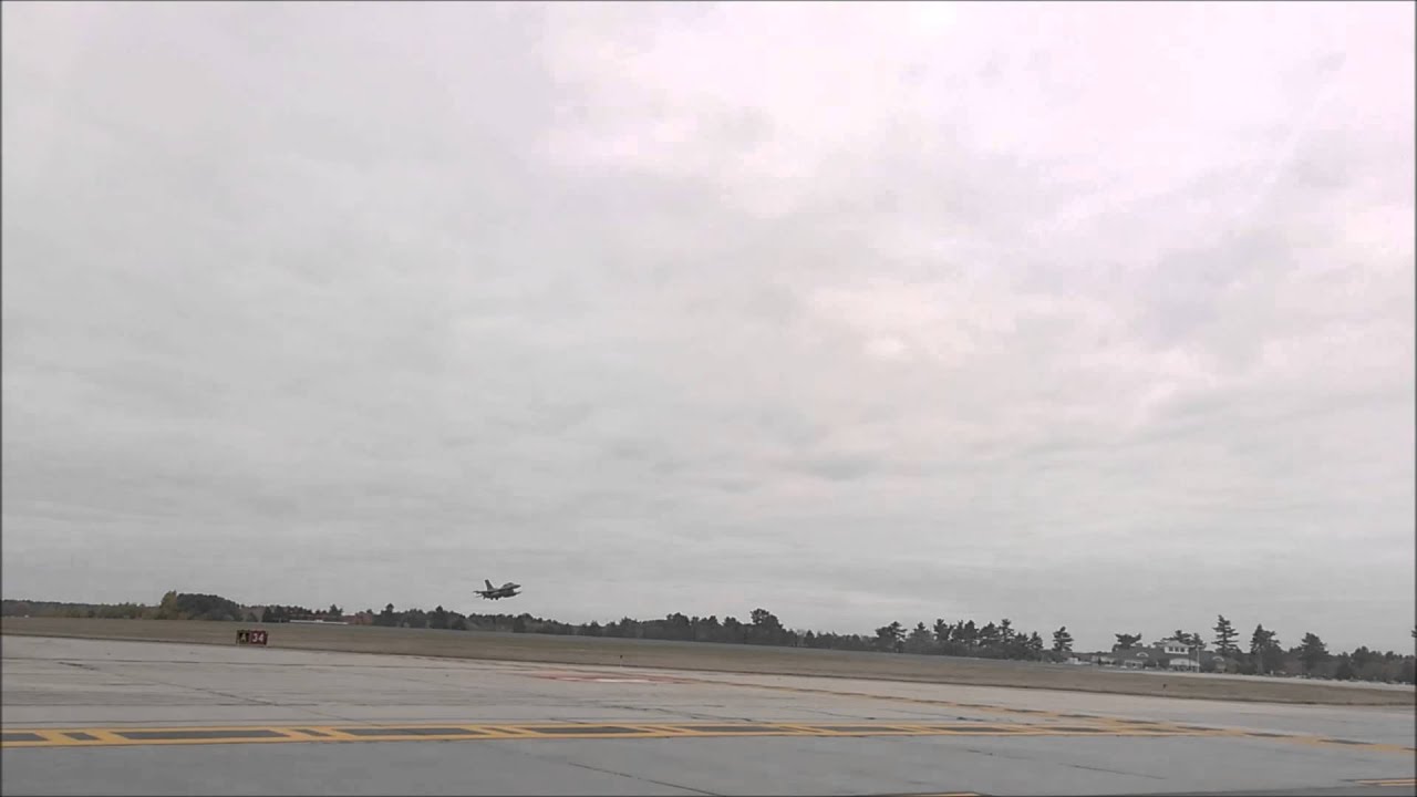 F-16 low pass at KPSM - Pease/Portsmouth Rwy 34