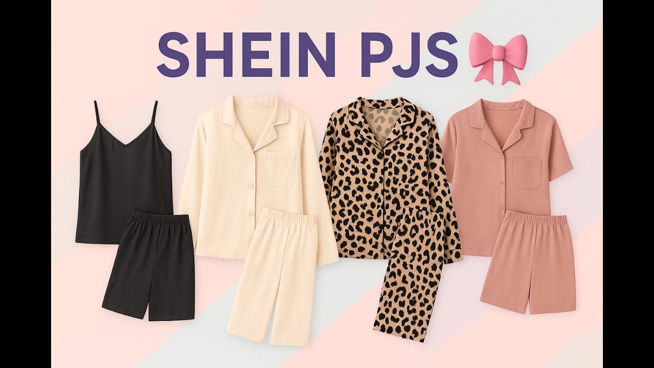 بيجامات كيوت ودلع من شي إن 🌙✨| Girly Vibes in SHEIN Pajamas 💕🌸