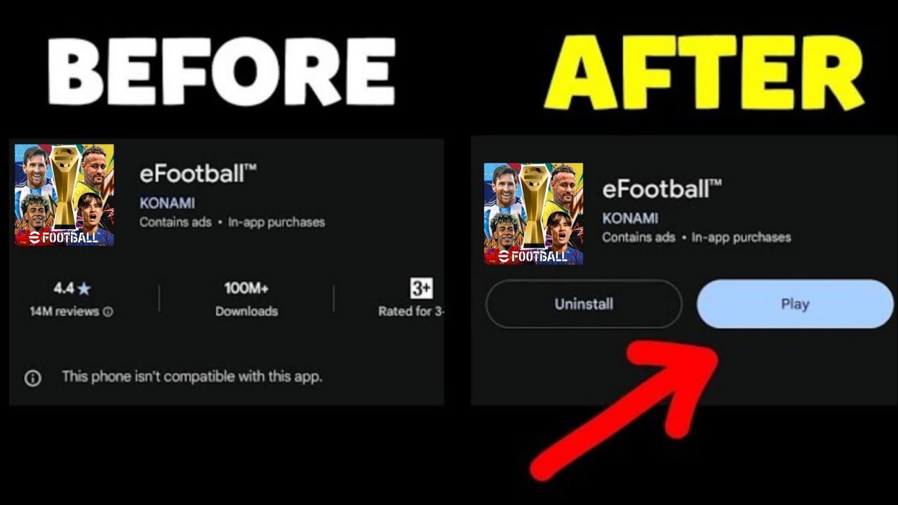 How to install eFootball on any android