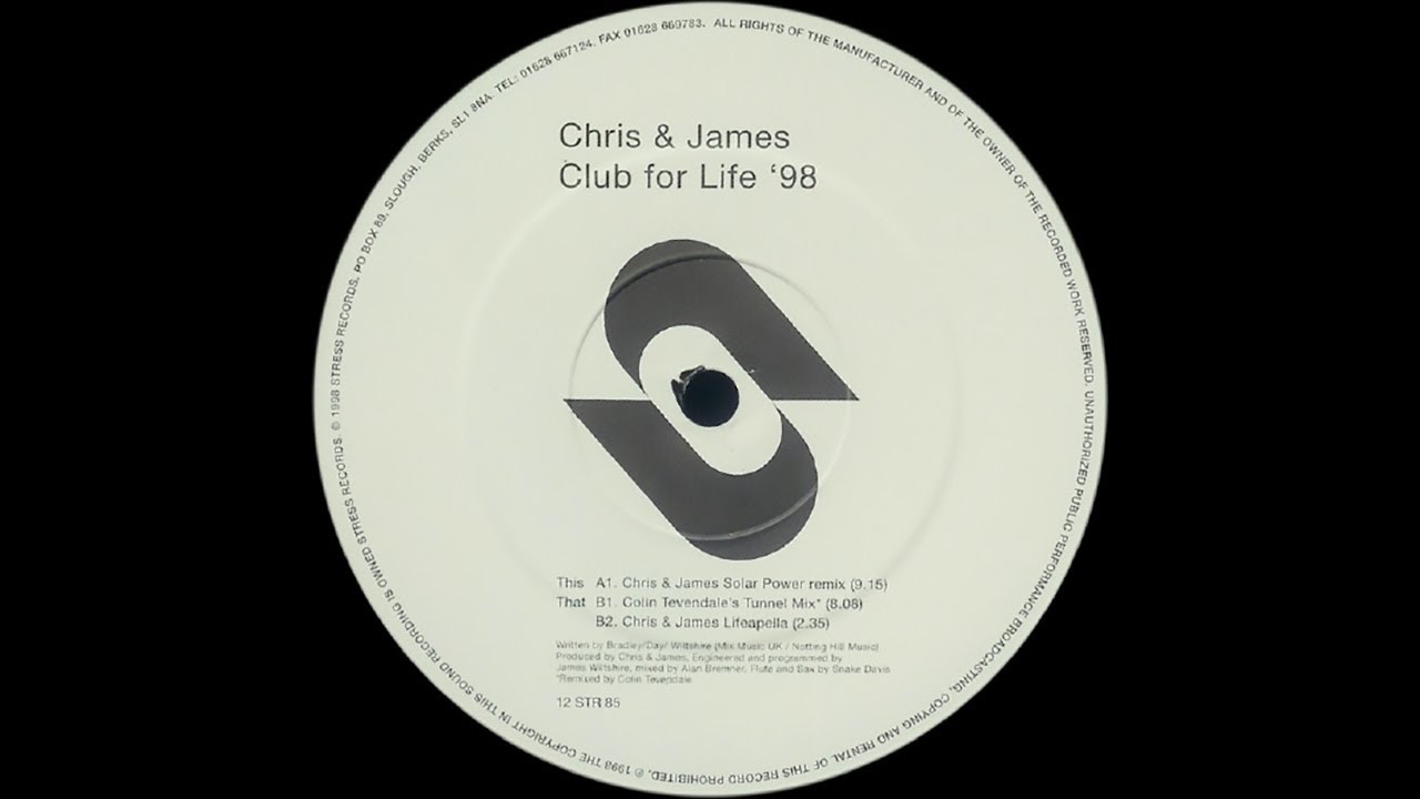 Chris & James - Club For Life 98 (Chris & James Solar Power Remix)