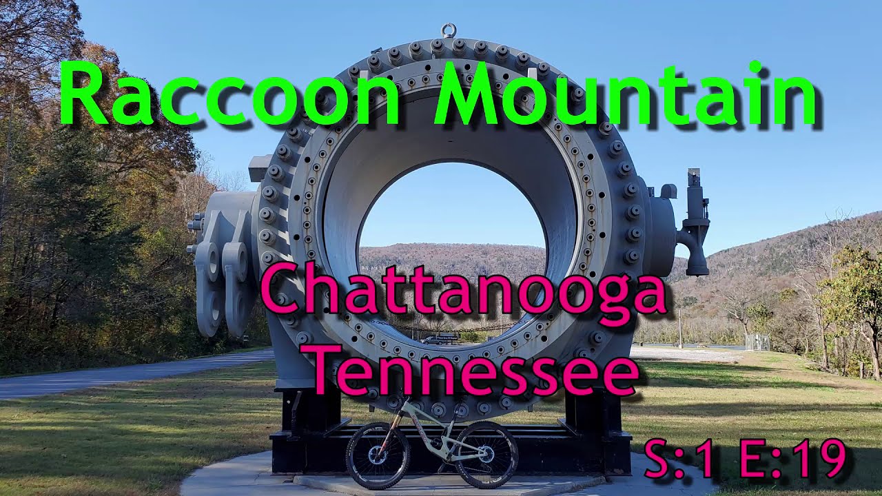 Raccoon Mountain near Chattanooga Tennessee. Mountain biking on an engineering marvel.