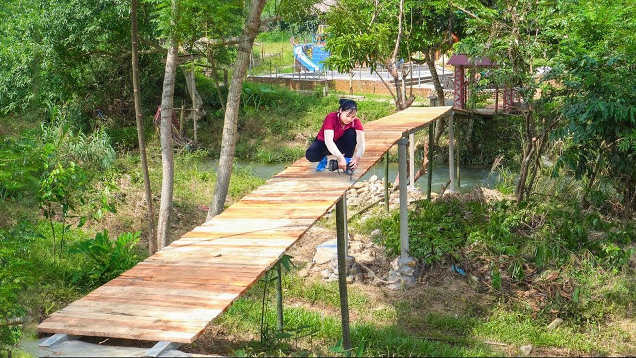 30 Day to Build a Higher and Strong Bridge With Iron Bars -/Build Bridge...,Video Timelapse