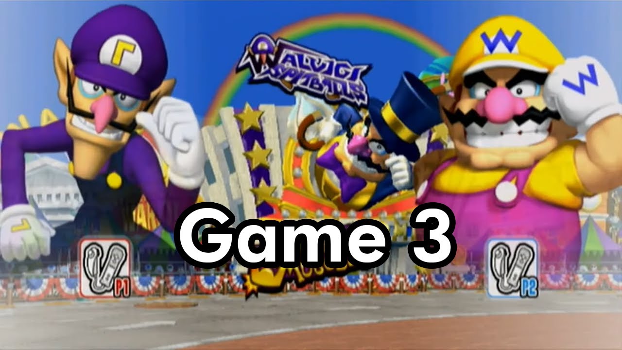 WALUIGI VS WARIO - Mario Sluggers Truly Random Tournament Game 3!
