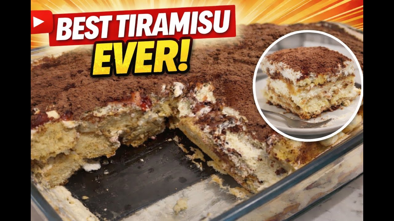 Fluffiger Tiramisu mit Marmelade😋🍰