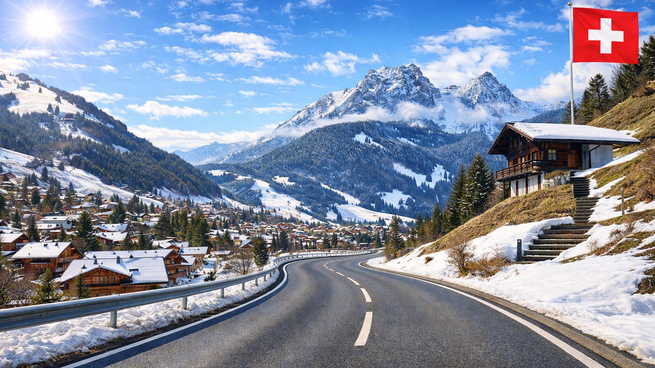 🇨🇭Панорамная дорога через Альпы к самому дорогому курорту Швейцарии—Гштаад
