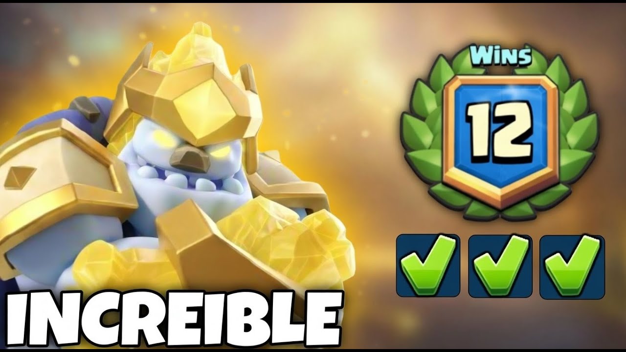 La MEJOR COMBINACION con el GOLEM DE HIELO HEROE ❄️ | 12 Victorias en Gran Desafio