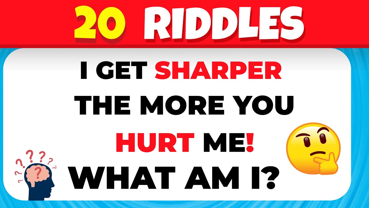 🧠 20 Brain Teasing Riddles 2025 | Can You Beat This Challenge?