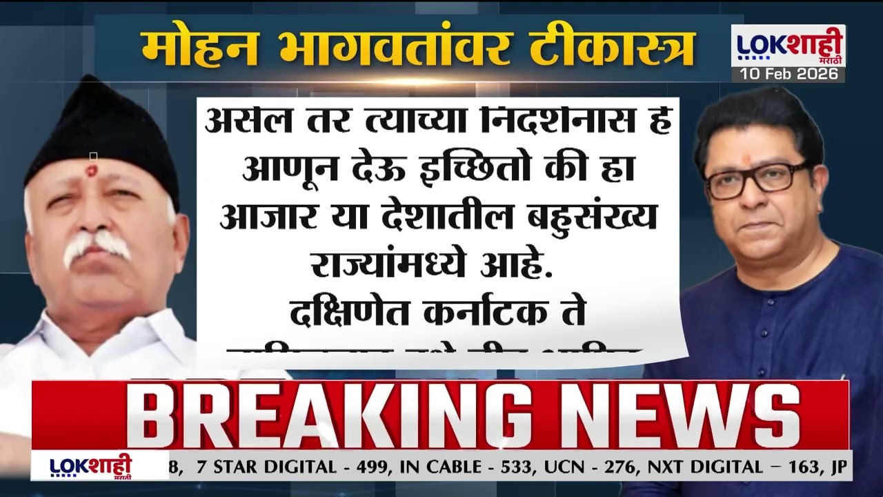Raj Thackeray On Mohan Bhagwat। 'आम्हाला ज्ञानामृत पाजण्याचा प्रयत्न करू नका'। Lokshahi Marathi