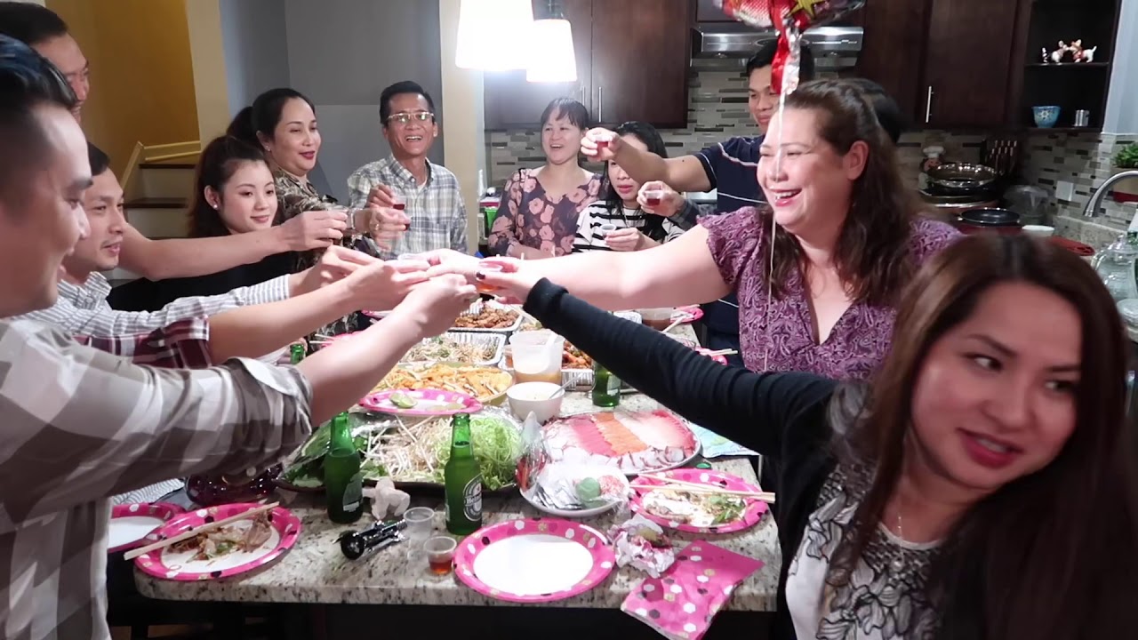 VLog 292 ll Tiệc Sinh nhật của bà xã hôm nay part 1