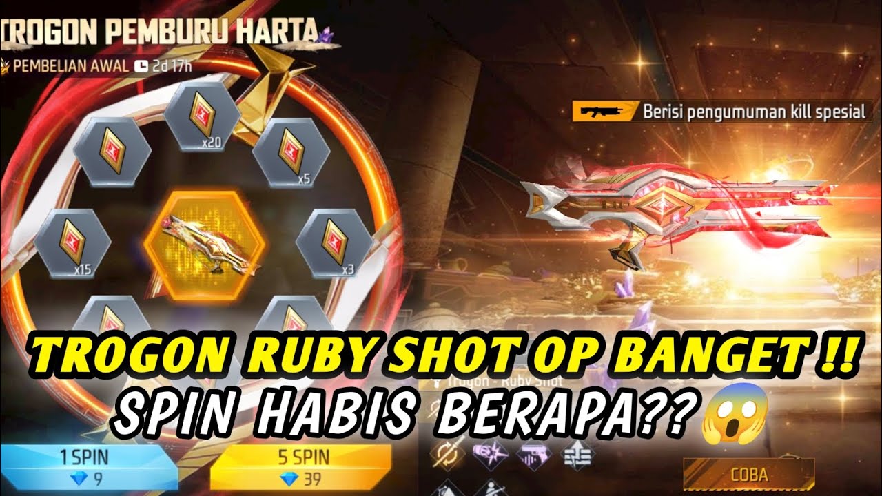 TROGON PEMBURU HARTA OP BANGET!😱 HABIS BERAPA?! | SPIN TROGON RUBY SHOT
