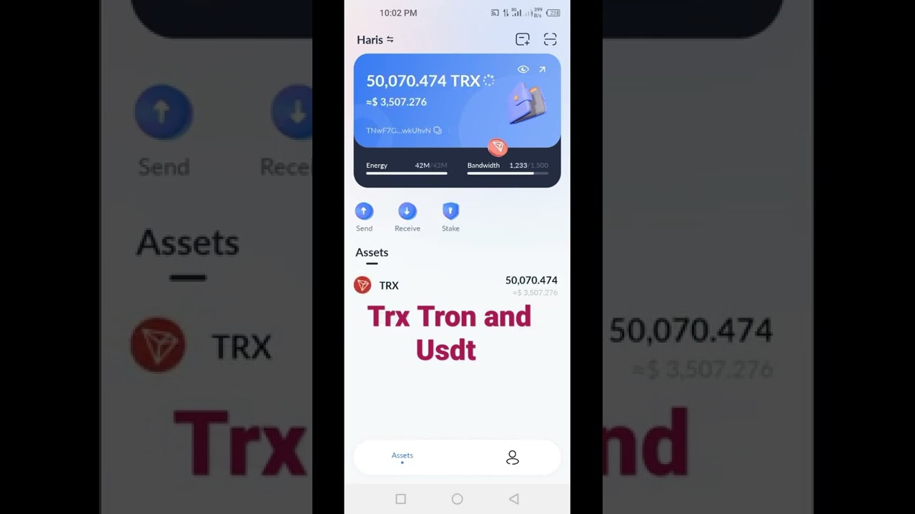 Trx Tron And Usdt available #auto #buy #foryou #growth #mining #sale  Good Rate Py