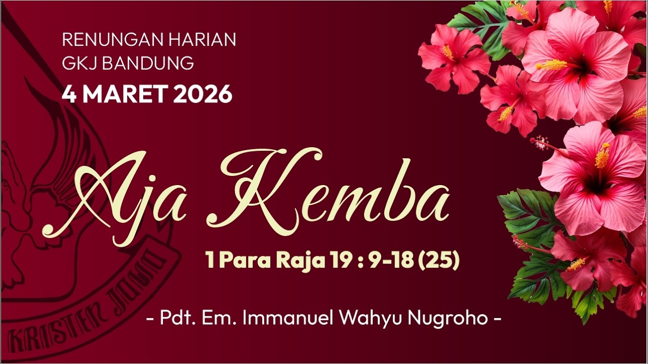 Renungan Harian 4 Maret 2026