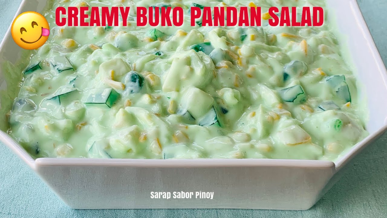 How to make Creamy Buko Pandan Salad / Pandan Fruit Salad