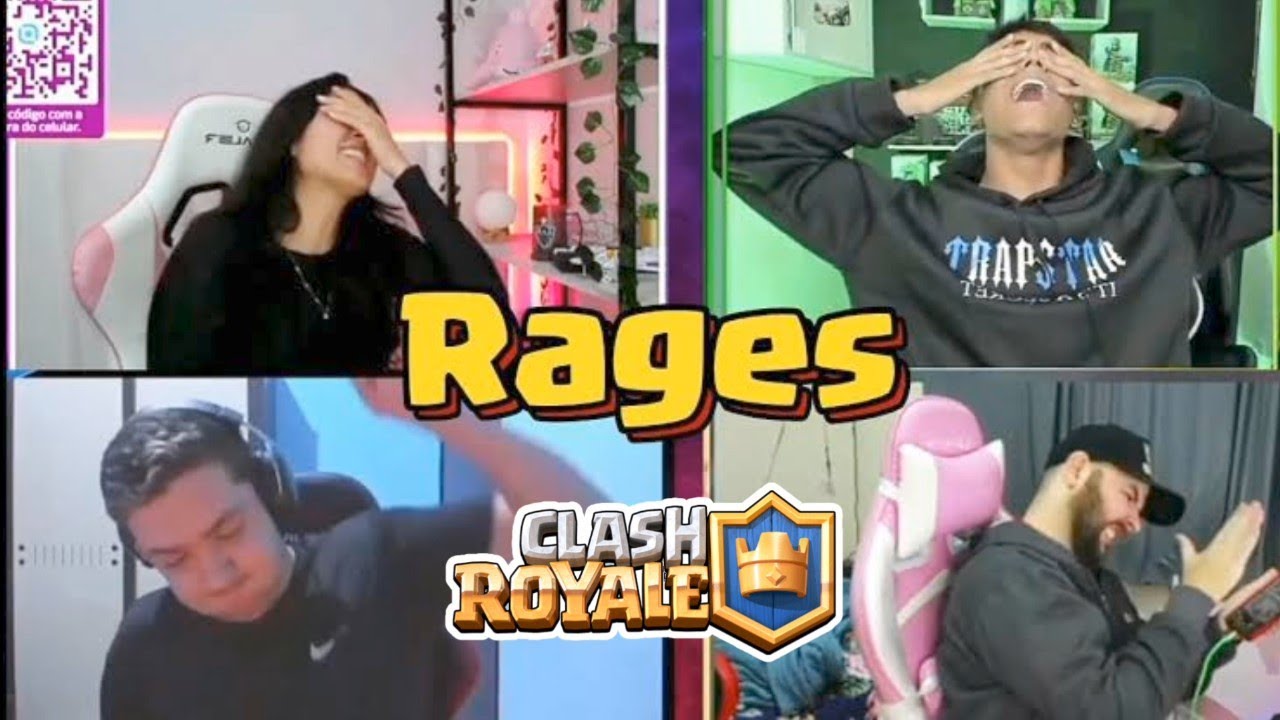 OS MAIORES RAGES NO CLASH ROYALE PARTE 10, KENNEDY CLASH, BIELVINIS, NOKAIN, PLAYINSANO, JEISLA...