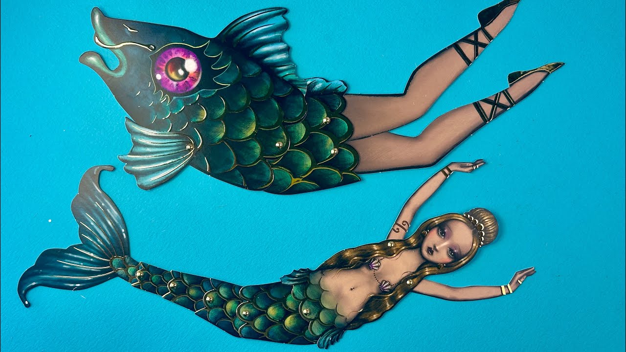 Mermaid Sisters Paper Dolls