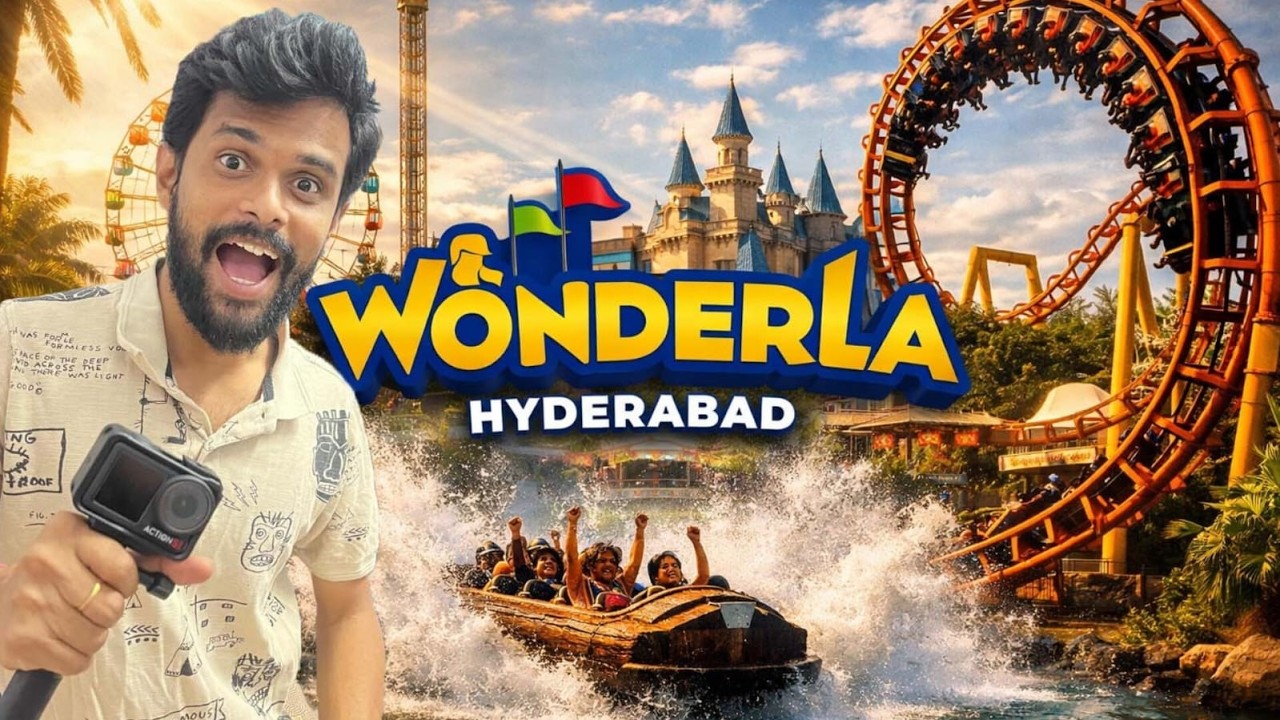 Inside Wonderla Hyderabad 😍 Full Park Tour#wonderland #waterparkfun #explorehyderabad