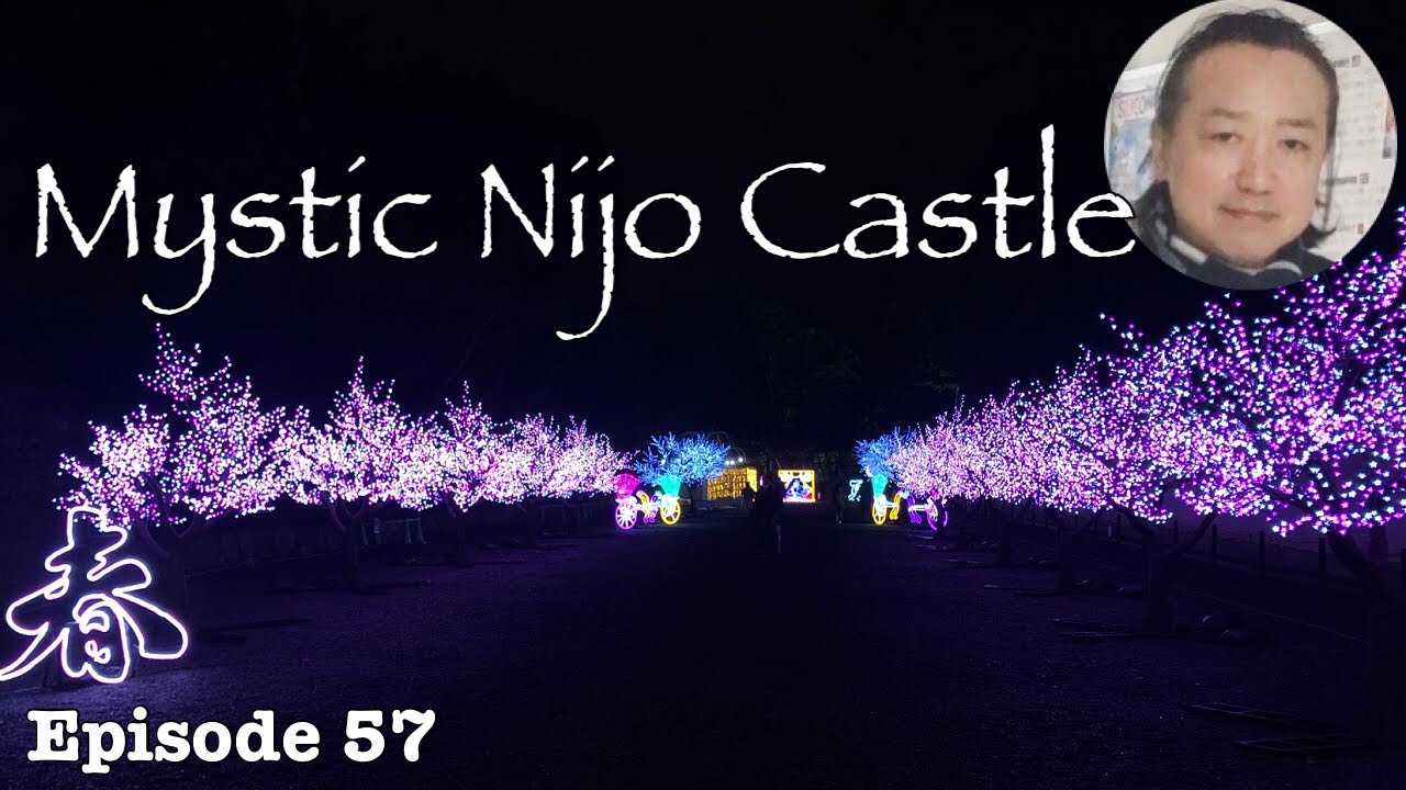 Illuminage at Nijo Castle in Kyoto, illuminations at Japanese garden