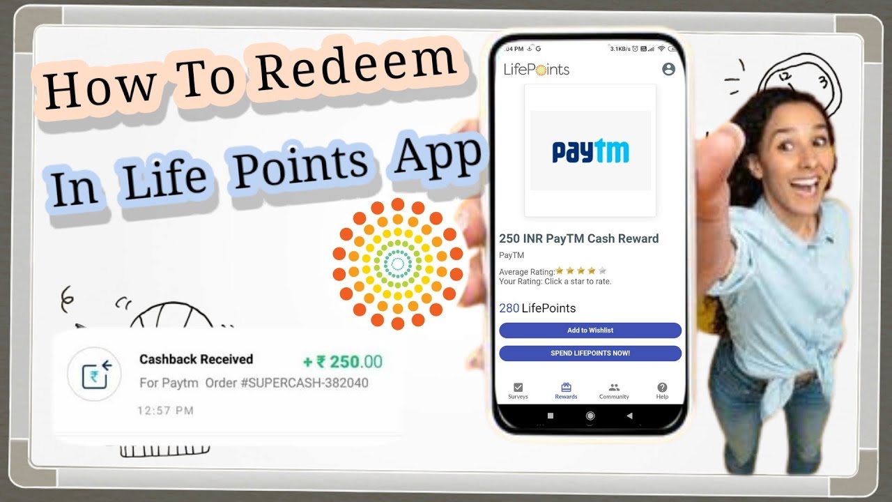 Life Points  Payment Proof | How to Redeem  in life points survey app | live Redeem 250 Paytm cash