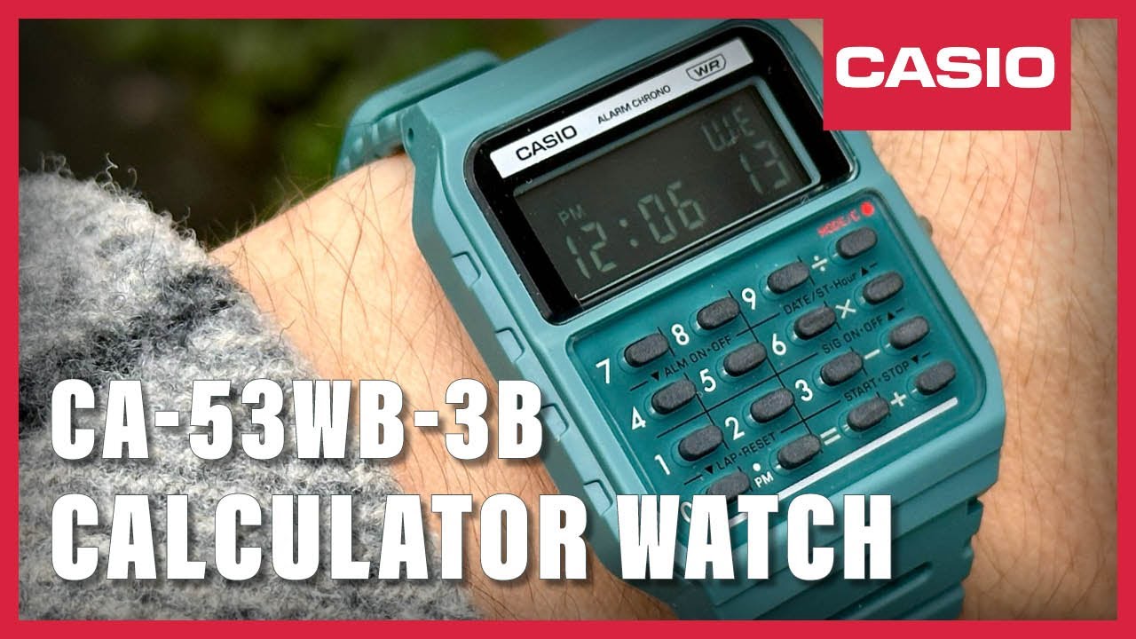 Unboxing The New Casio CA-53W-3B Calculator watch